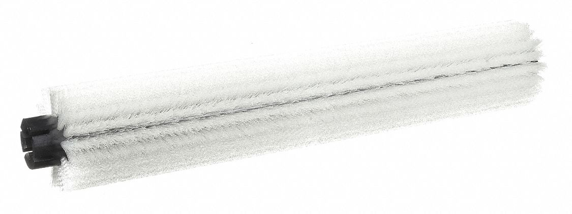 Floor Machine Brush: Cylindrical, 20 7/8 in Brush Dia, For Machine Size 20 in, Nylon, White