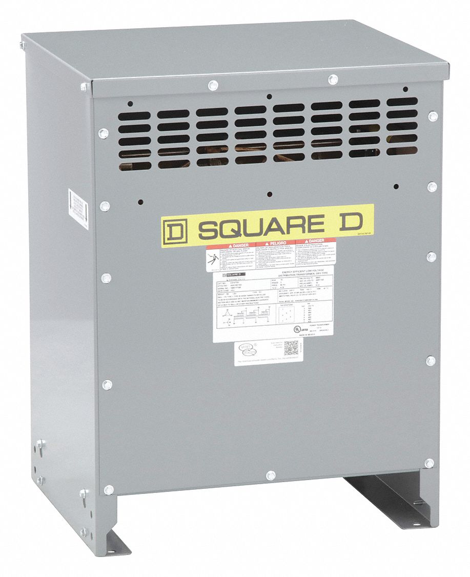 SQUARE D 15 KVA Three Phase Transformer Input Voltage 480V AC Delta 