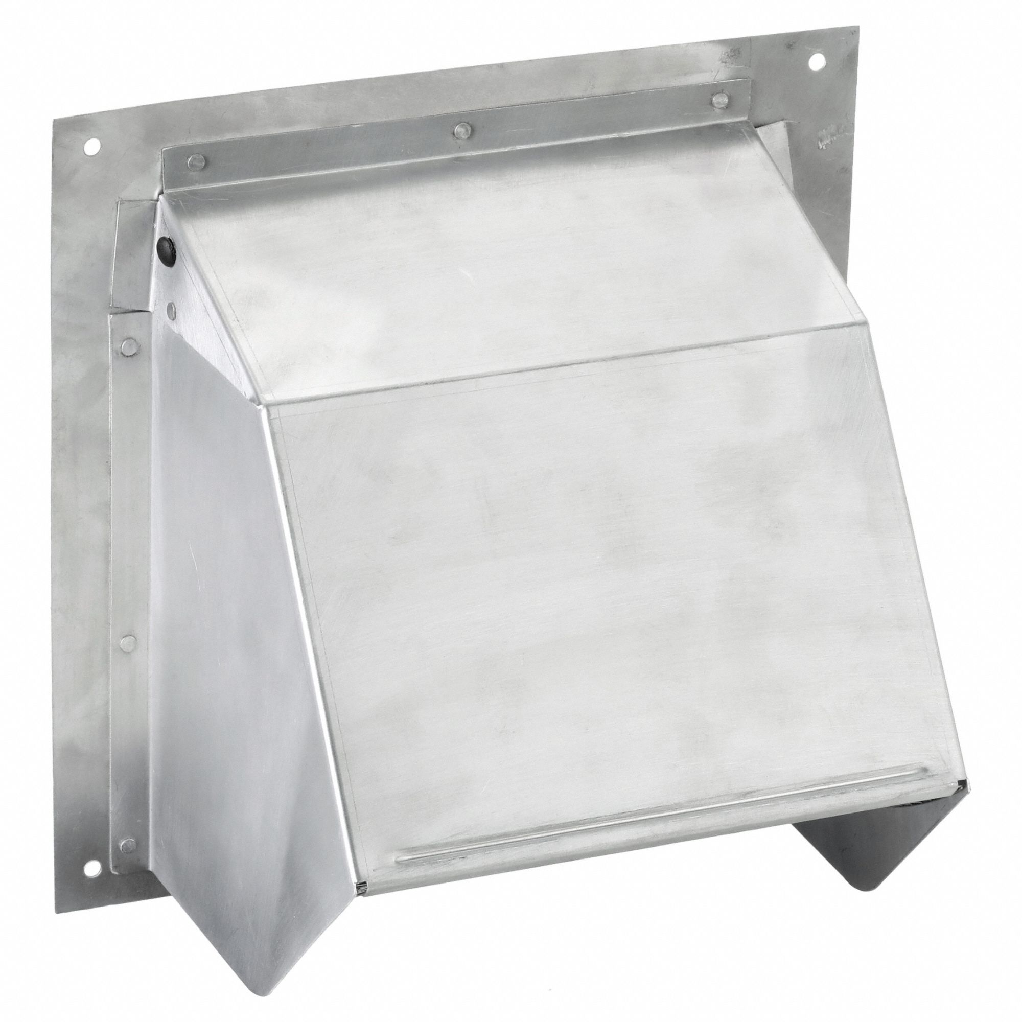 WALL CAP, SMOOTH RAIN CAP, ROUND, 6 IN DUCT, 8011, ALUMINUM/SILVER FINISH, MILLED, PRESS FIT, 21 GA