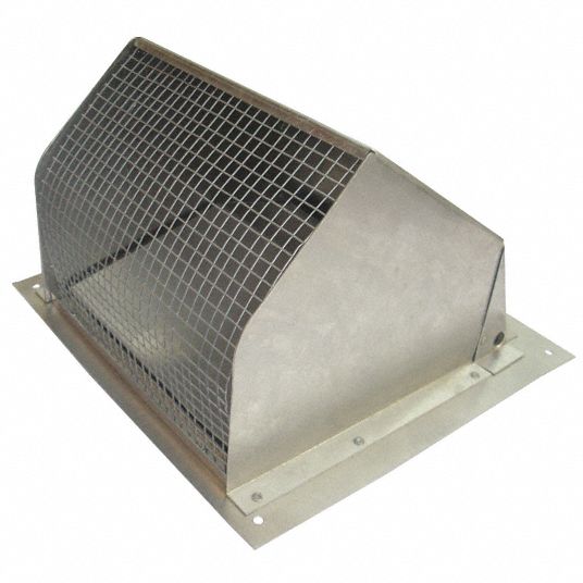 DAYTON Aluminum Wall Cap with 9 in x 9 in Flange Size (In.) - 45PE74 ...