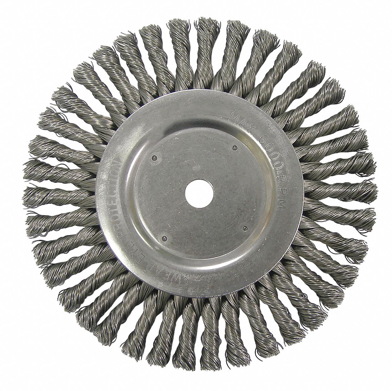 Wire Wheel Brush, Max. RPM 6000, 1/2 in. W
