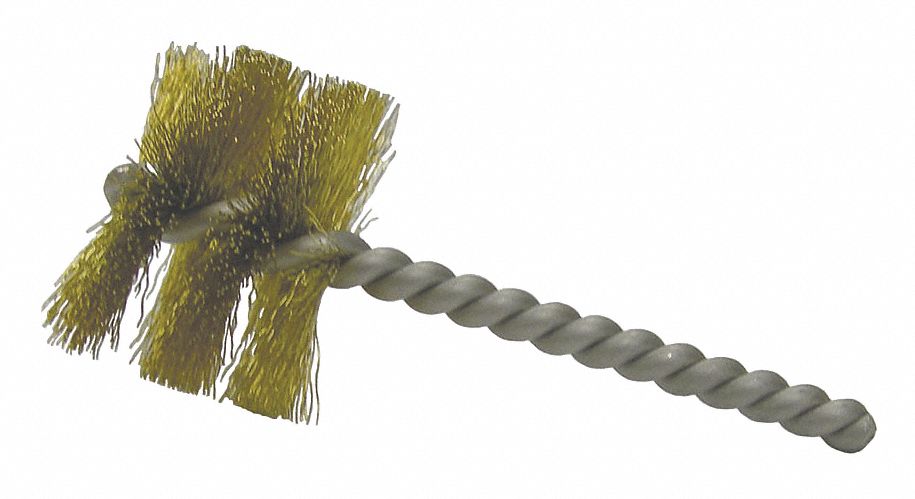 SINGLE SPIRAL TUBE BRUSH,1-1/2" DIA,PK10