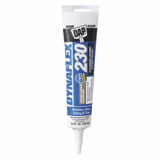DAP Clear Caulk, Acrylic, 5.5 oz Tube 45PG5818860 Grainger