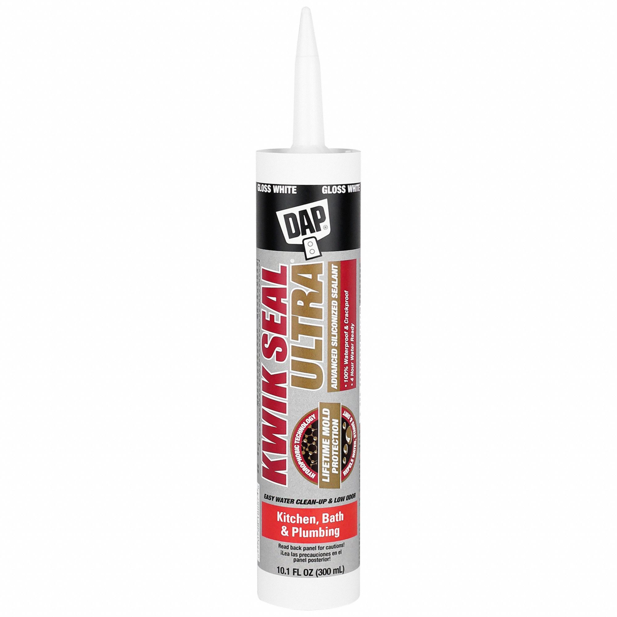 ACRYLIC LATEX SEALANT, KWIK SEAL ULTRA, WHITE, 10 OZ, CARTRIDGE