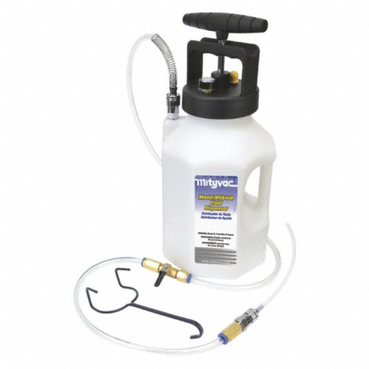 MITYVAC, Manual, 1.2 gal Reservoir Capacity, Fluid Dispenser 45PG69