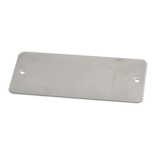 C.H. HANSON Blank Tag, Aluminum, Height: 1 1/2 in, Width: 3 in, Silver ...