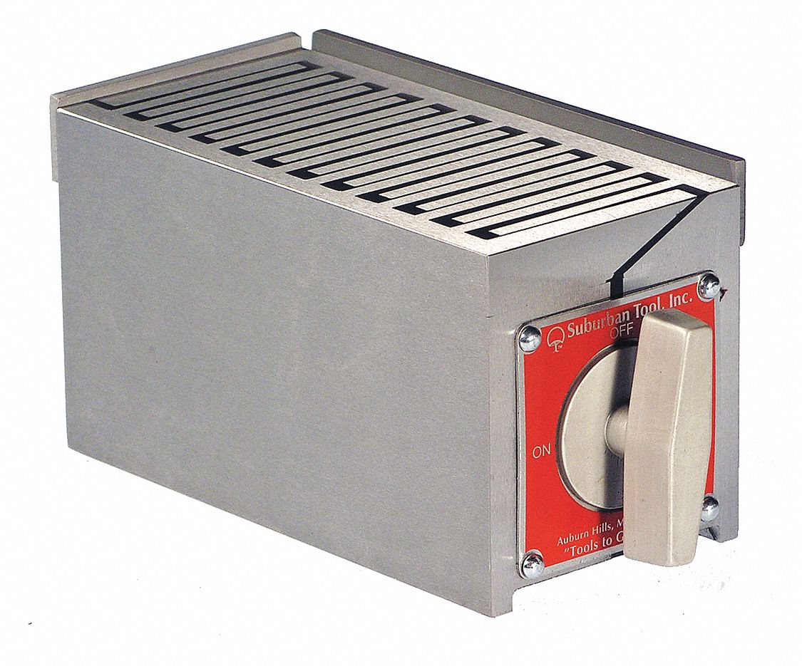 Magnetic Chuck: Fine Pole, 2 3/4 in W x 5 7/16 in L