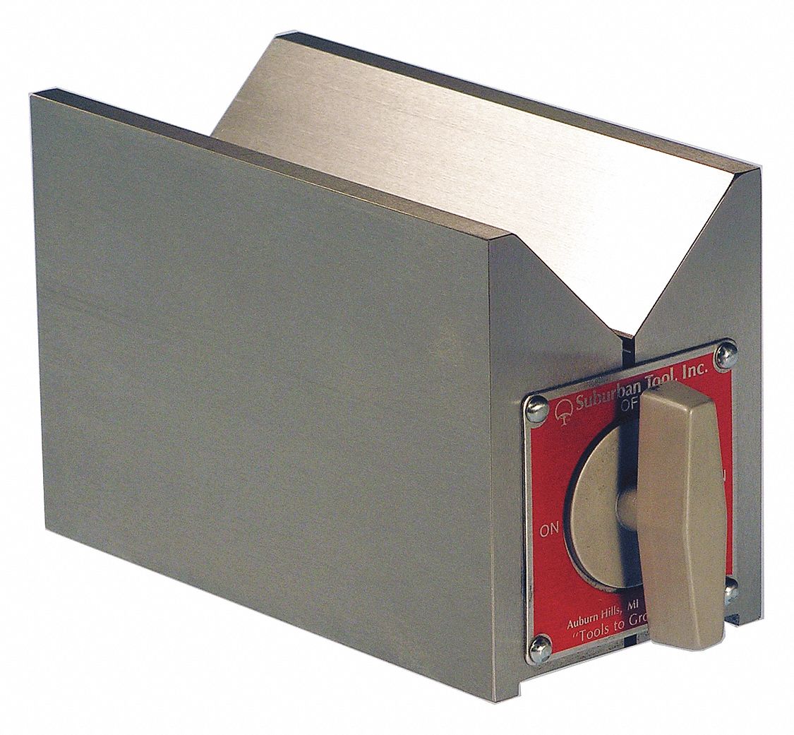 Magnetic Chuck: Std Pole, 2 3/4 in W x 5 7/16 in L