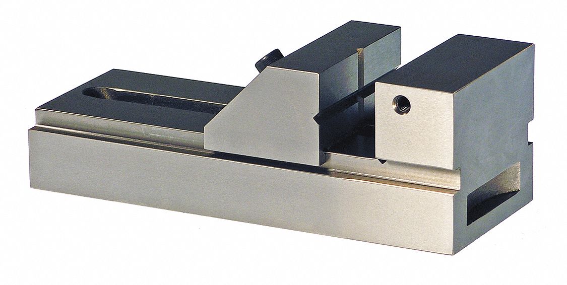 Machine Vise: 3 in Jaw Face Wd, 4 3/4 in Max Jaw Opening, 1 5/16 in Throat Dp