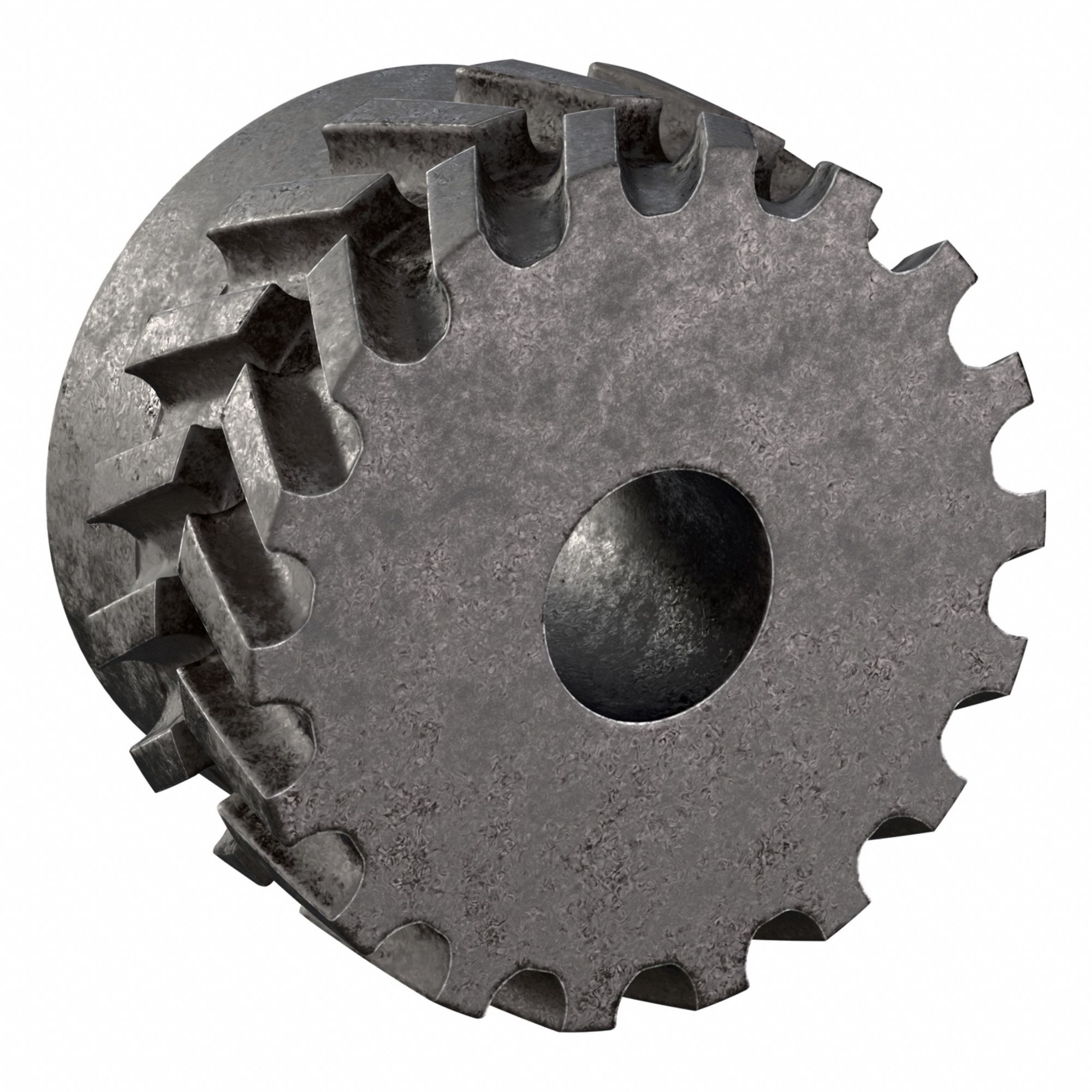 Gearbelt Pulley: Plain, 8 mm Pitch, For 16 mm Belt Wd, 18 Teeth, 1/2 in Bore Dia, Steel