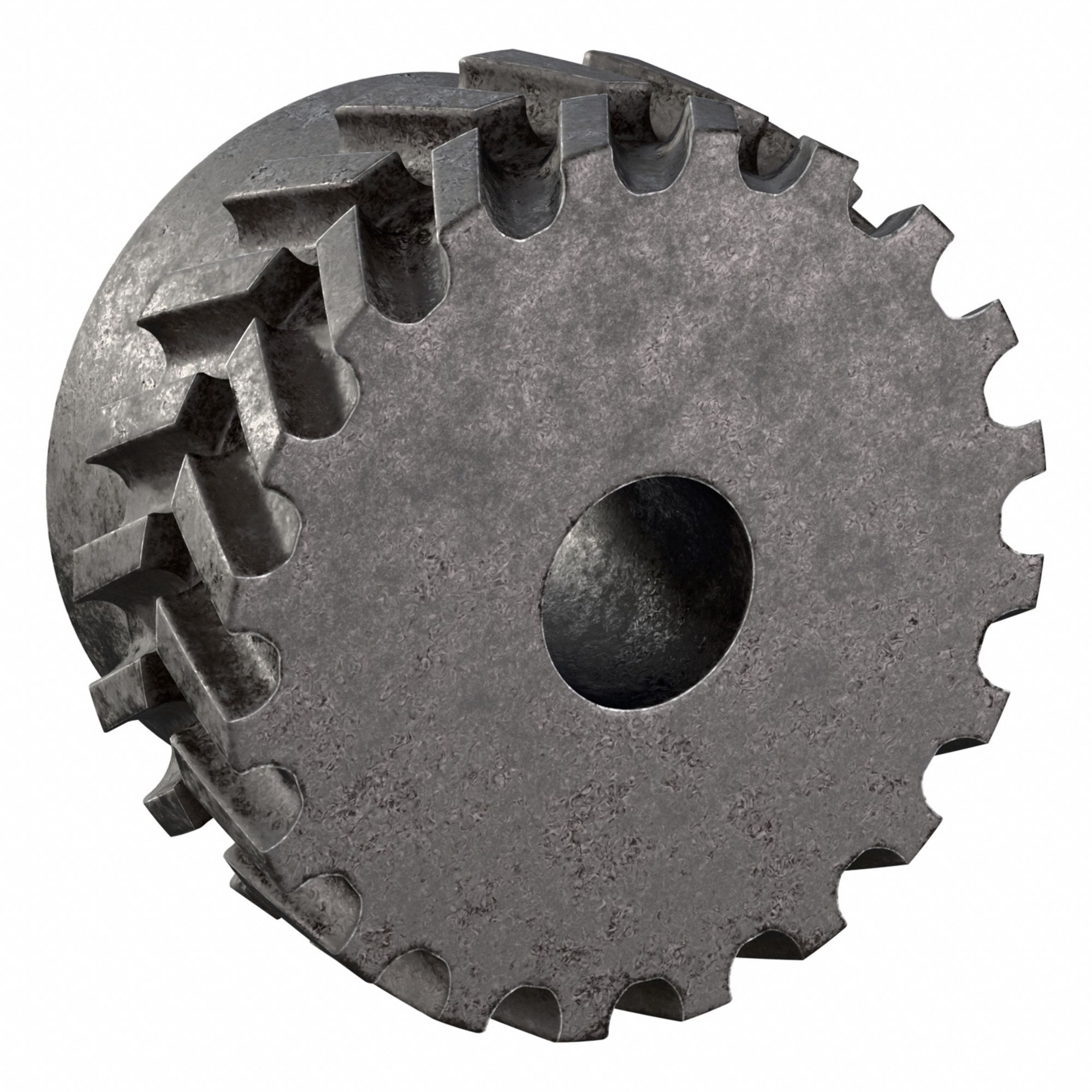 Gearbelt Pulley: Plain, 8 mm Pitch, For 16 mm Belt Wd, 20 Teeth, 1/2 in Bore Dia, Steel