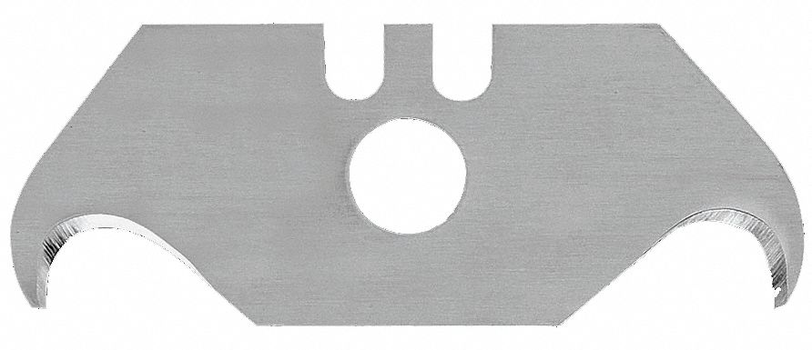 UTILITY BLADE, 2 5/8 IN BLADE LENGTH, 2 IN BLADE W, STEEL, 100 PK