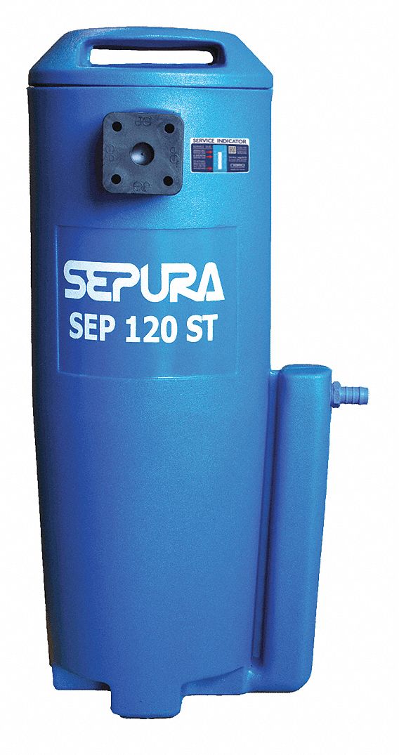 NANO SEPURA Oil and Water Separator: 30 hp Max Air Compressor HP, 120 cfm,  1/2 in, NPT