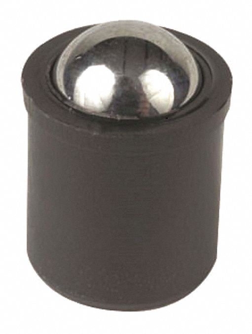 TECO Spring Plunger Ball Nose, Stainless Steel, 0.2550 in Plunger Dia