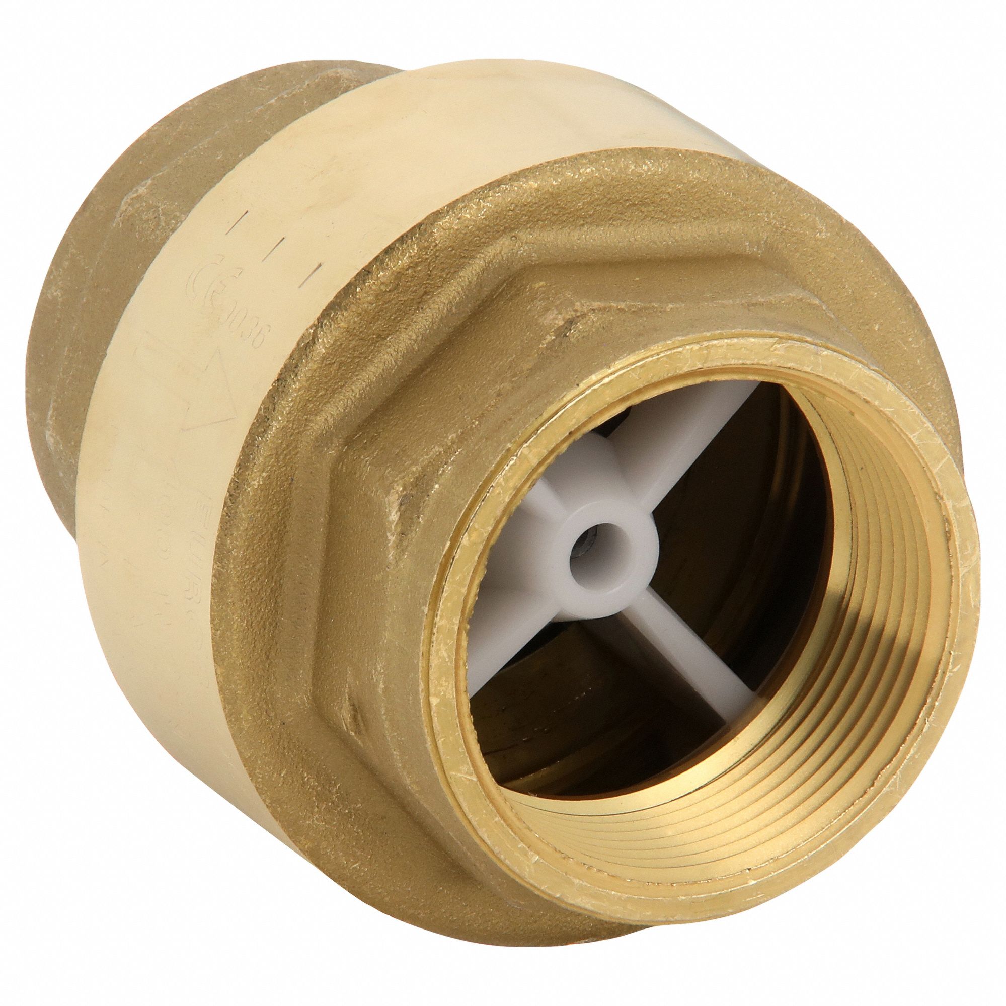 VALVE, SWING, INLINE VALVE BODY, 1½ IN PIPE, FNPT X FNPT, BRASS, FEMALE, NPT