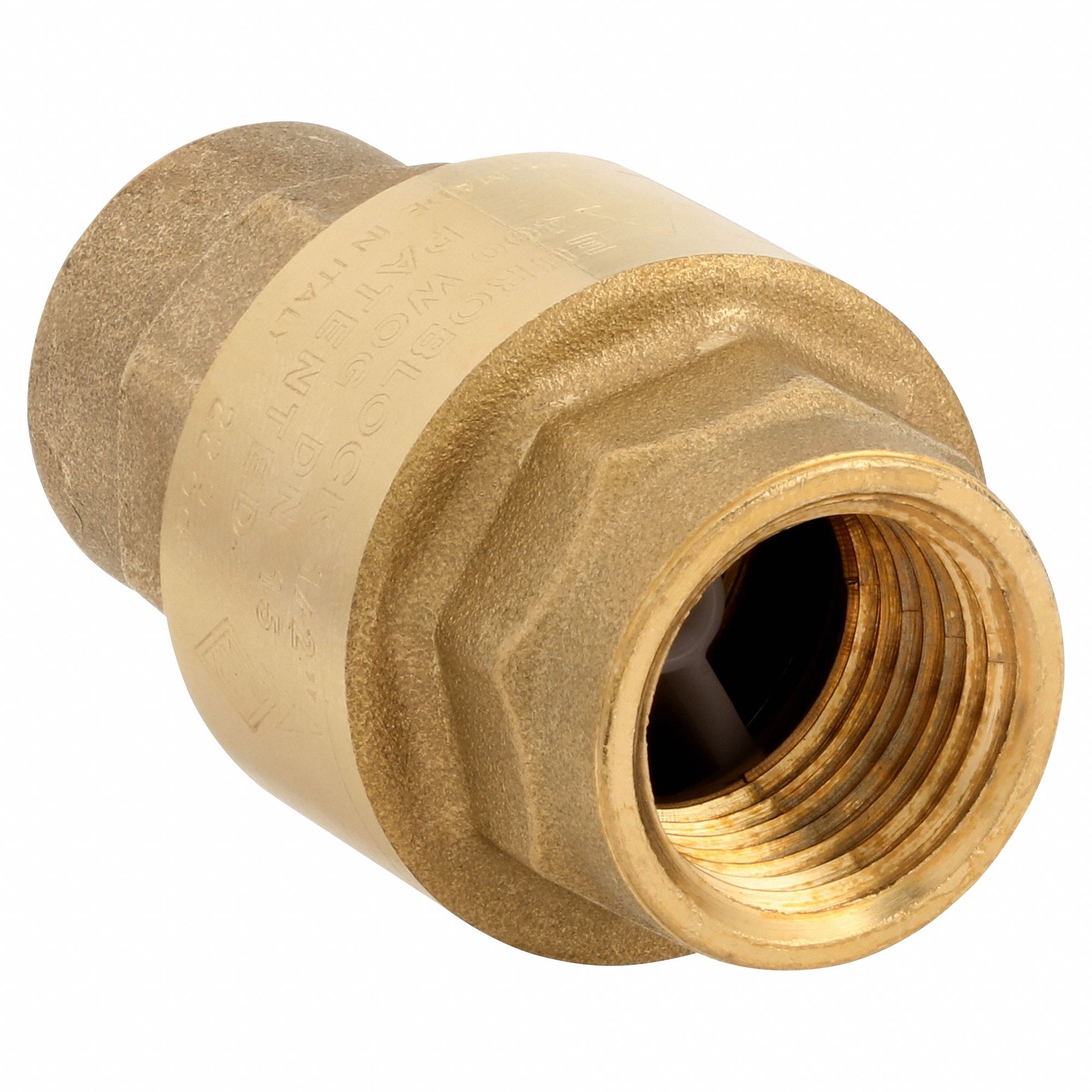 CHECK VALVE,BRASS,1/2IN,6 GPM,VITON