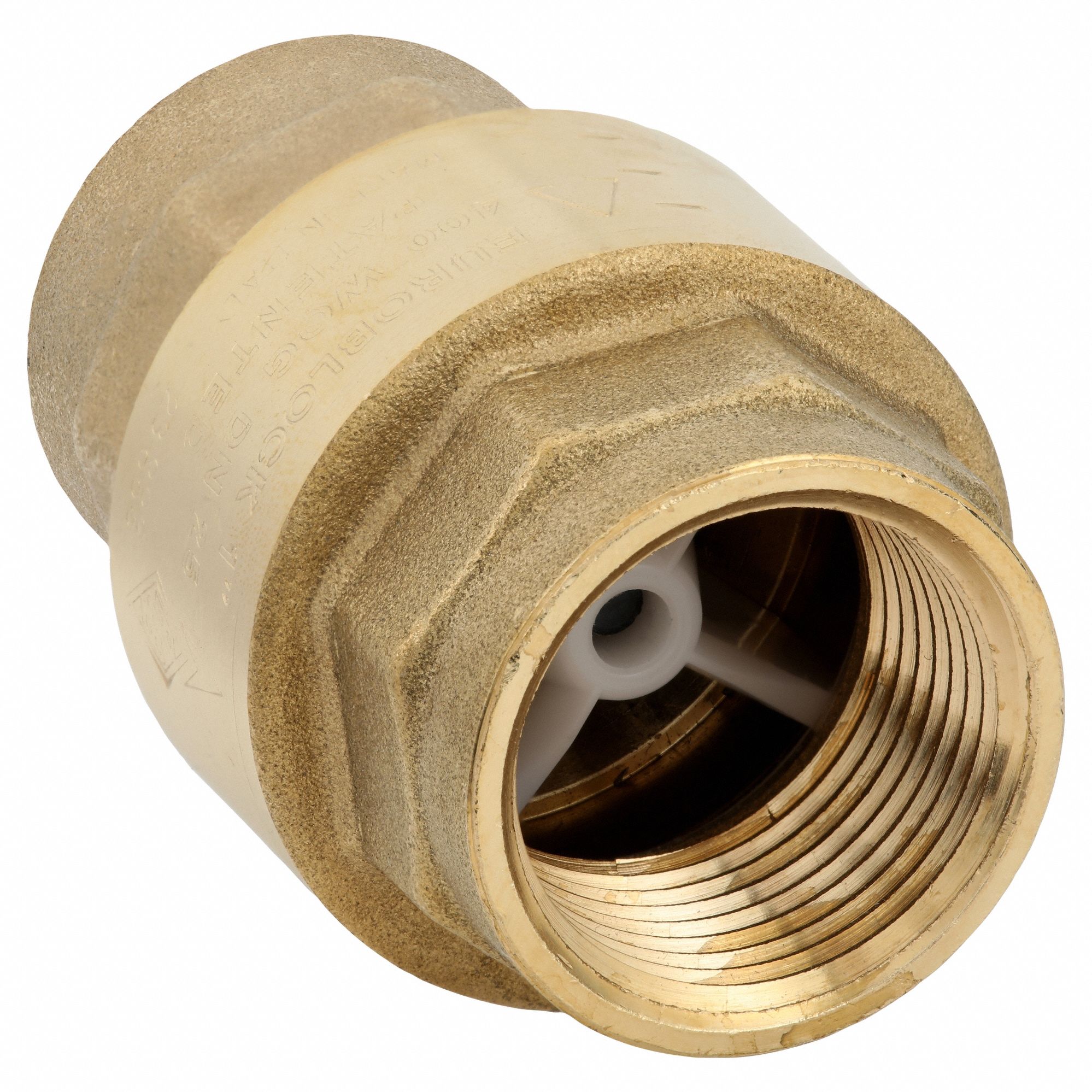 VALVE: Swing, Inline Valve Body, 1 in Pipe Size, FNPT x FNPT, Brass, Female, NPT, NPT, Female
