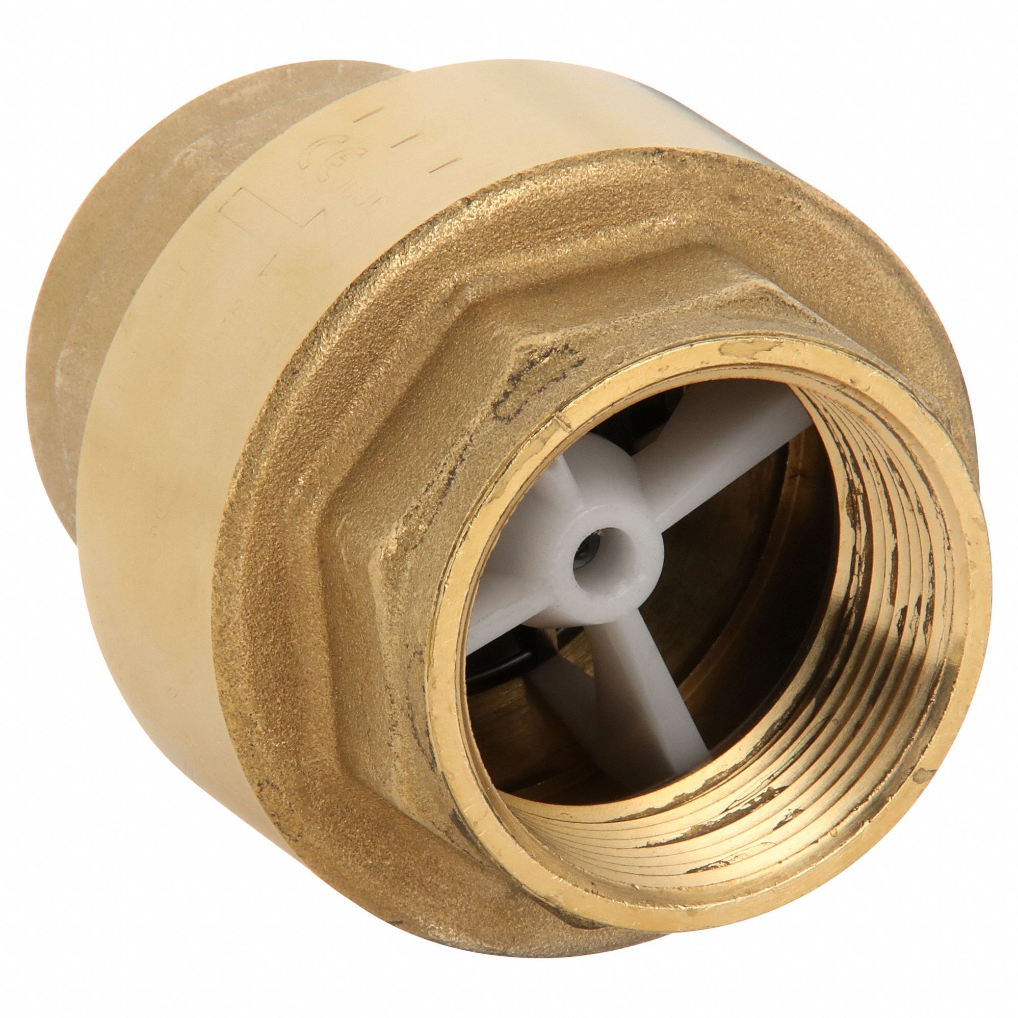 VALVE, SWING, INLINE VALVE BODY, 1½ IN PIPE, FNPT X FNPT, BRASS, FEMALE, NPT