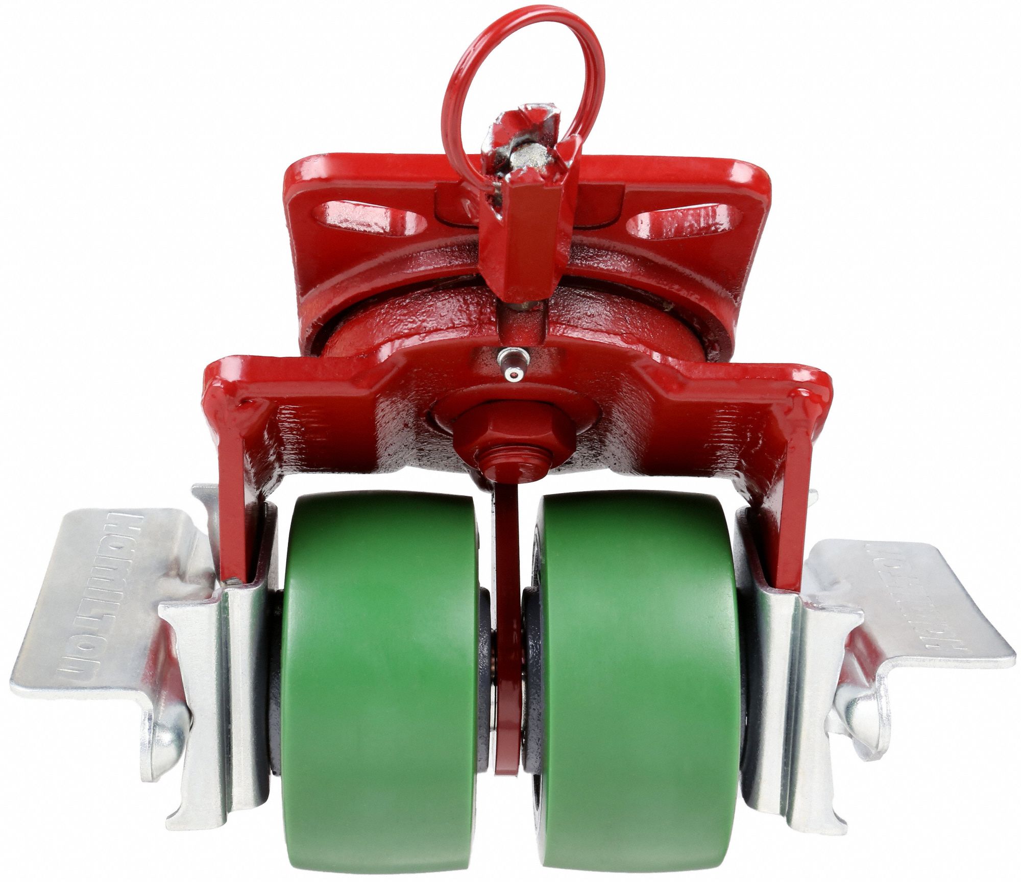 HAMILTON EasyTurn Standard Plate Caster, Swivel, Polyurethane, 1500 lb