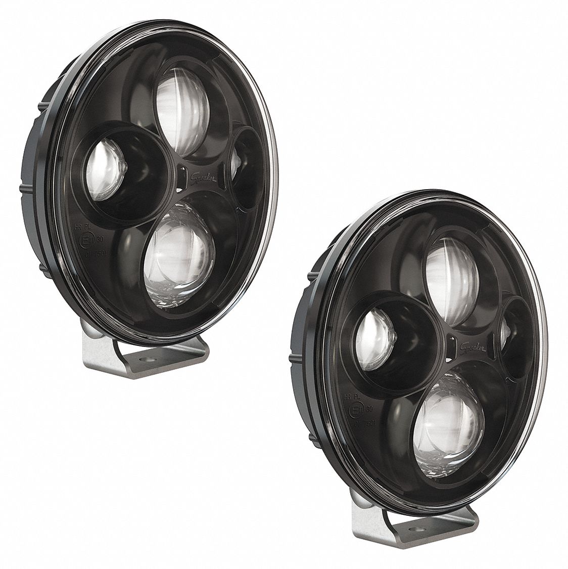 Vehicle Work Light: Round, Trapezoid, LED, Pedestal, DT04-2P Connector, Surface Mount