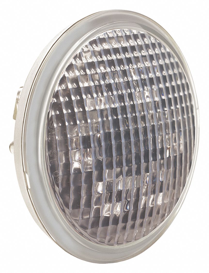 Stop/Turn/Tail Light: LED, Turn Signal Light, Clear, Round, 4 7/16 in Overall Dia, IP67