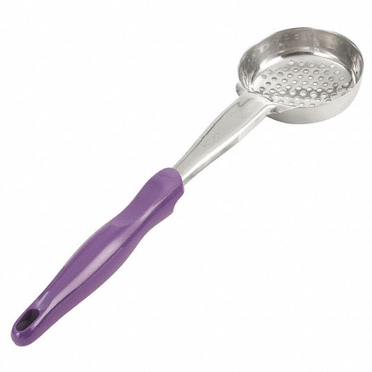 VOLLRATH, 13 5/16 in Overall Lg, 4 oz Capacity, Heavy-Duty Spoodle ...