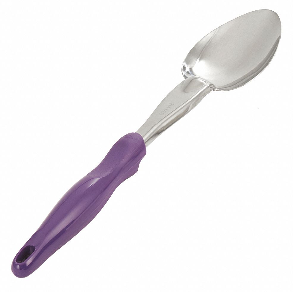 VOLLRATH Spoon, No Capacity Serving Utensil Capacity, Stainless Steel, Dishwasher Safe Yes