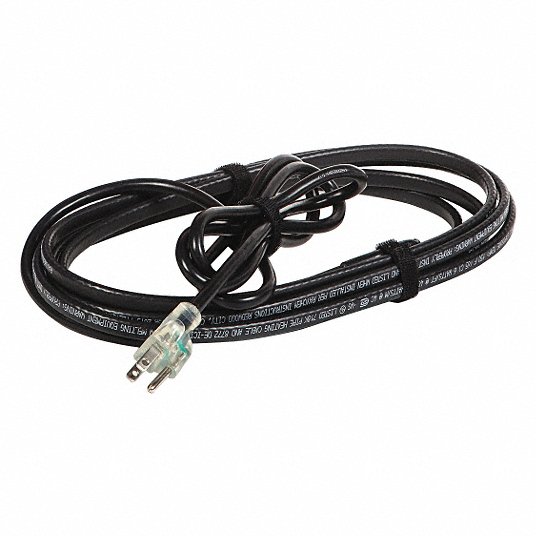 Electric Heating Cable: For Indoor/Outdoor Use Outdoors, 75 ft Cable Lg, 120V AC, 5-15P