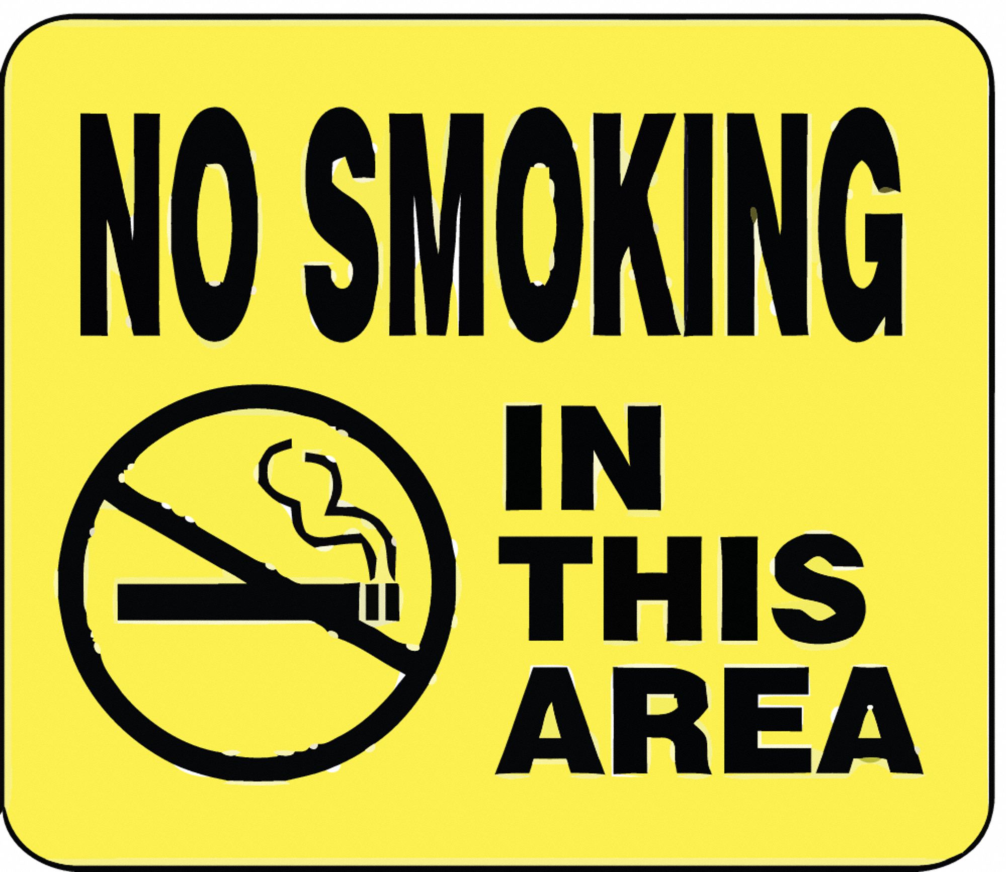Acrylic Sign, No Smoking In This Area