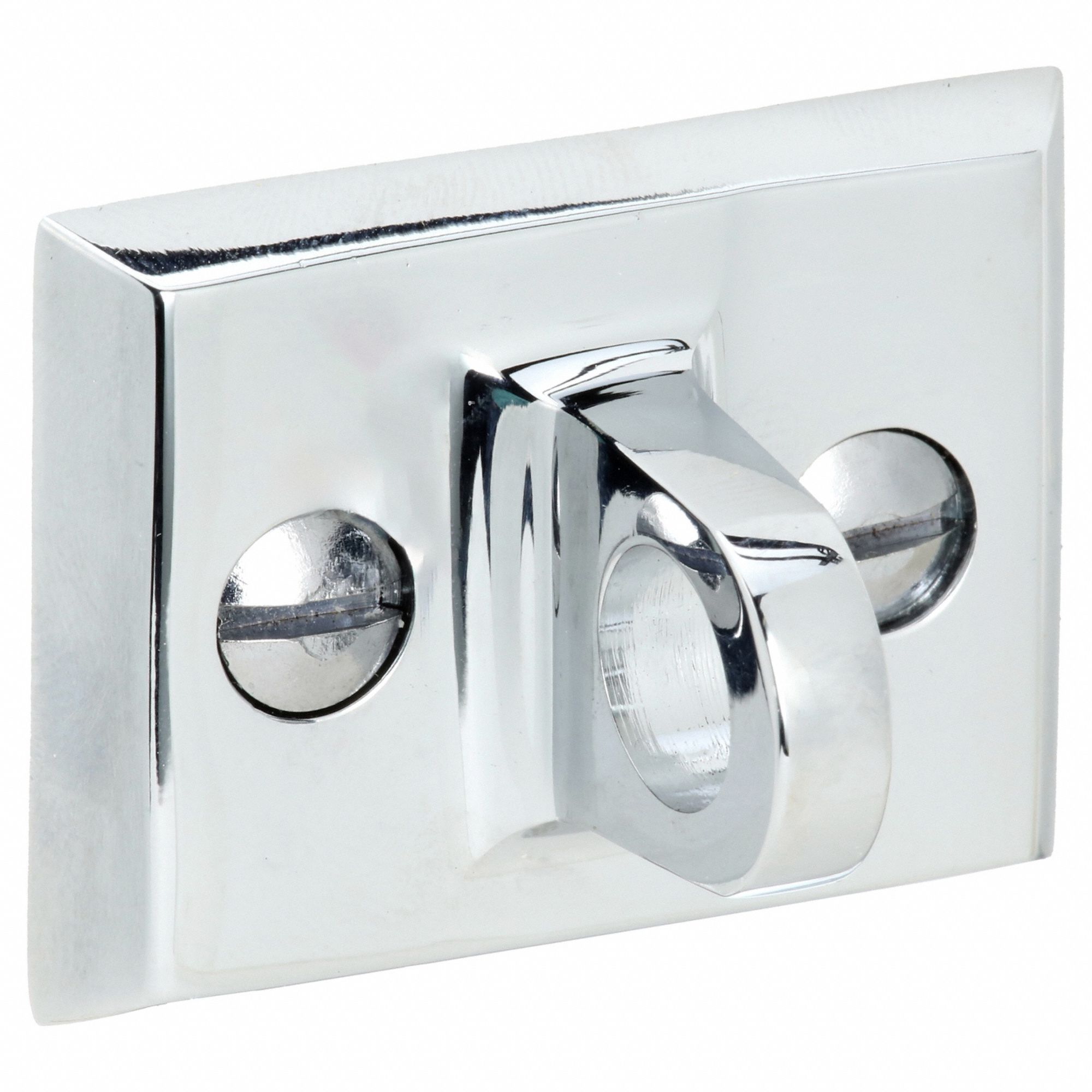 Wall Plate: 1 5/8 in Overall Ht, 1/2 in Overall Wd, Chrome