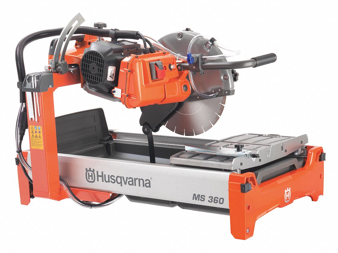 Husqvarna Concrete Masonry Benchtopstand Masonry Saw 14 In Blade Dia Wet Cutting Type 3044