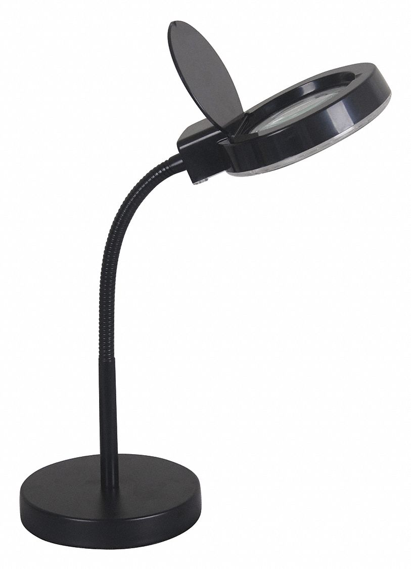 LUMAPRO Lámpara de Escritorio con Lupa LED Aumento 1.75 Negro