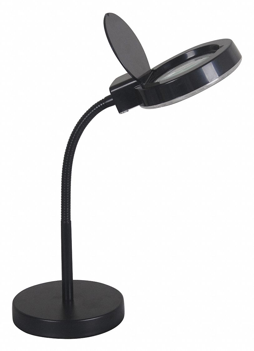 LUMAPRO Lámpara de Escritorio con Lupa LED Aumento 1.75 Negro - Lámparas  con Lupa - 10C905