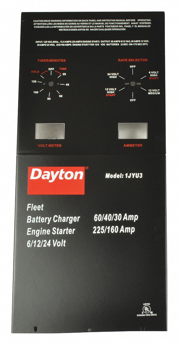 Front Panel: Battery Chargers