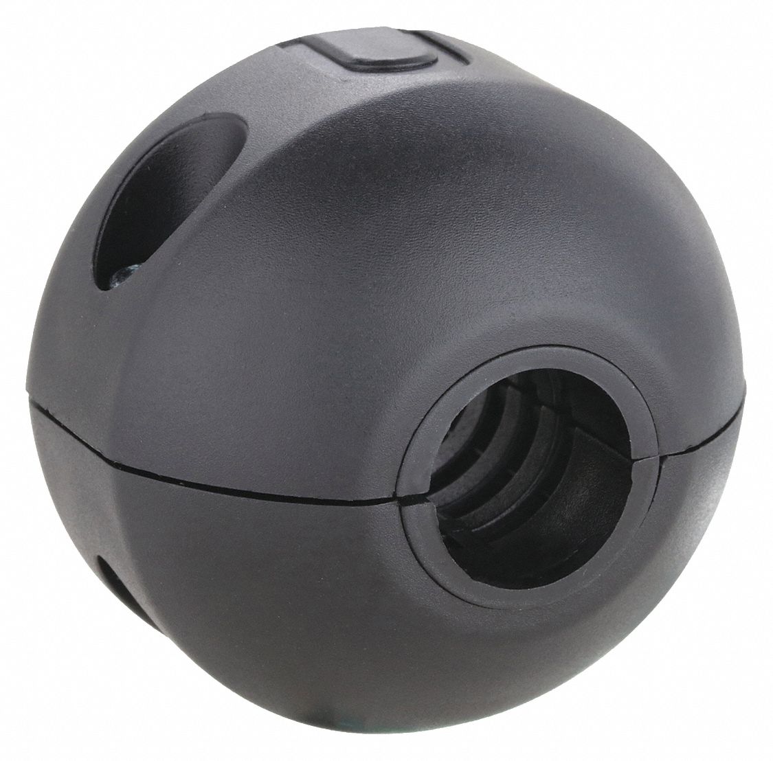 Bumper Stop: Rubber, For 1/2 in Hose Dia, 3 7/8 in Hose Stop Overall Outside Dia., Oval