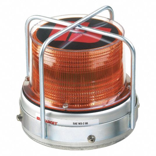 FEDERAL SIGNAL, Flashing Beacon, Amber, Beacon Light - 45TP11