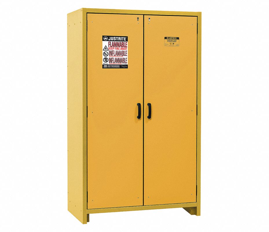 JUSTRITE Gabinete para Inflamables 45 gal., 76-21/32" x 45-27/32" x 24