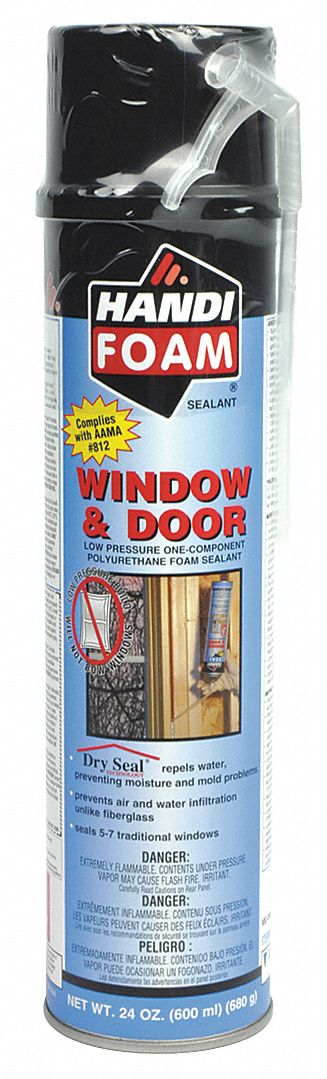 HANDI-FOAM Insulating Spray Foam Sealant: 1 Components, 24 oz Size