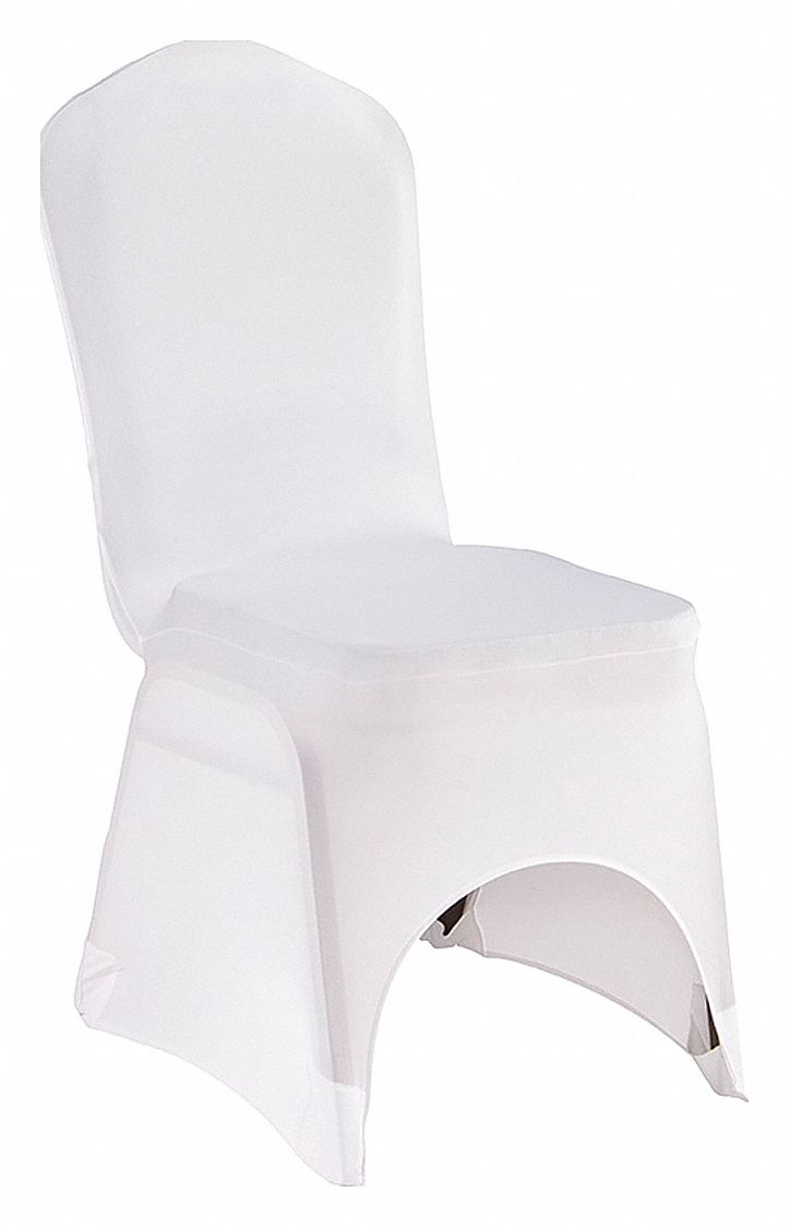 white fitted chair covers