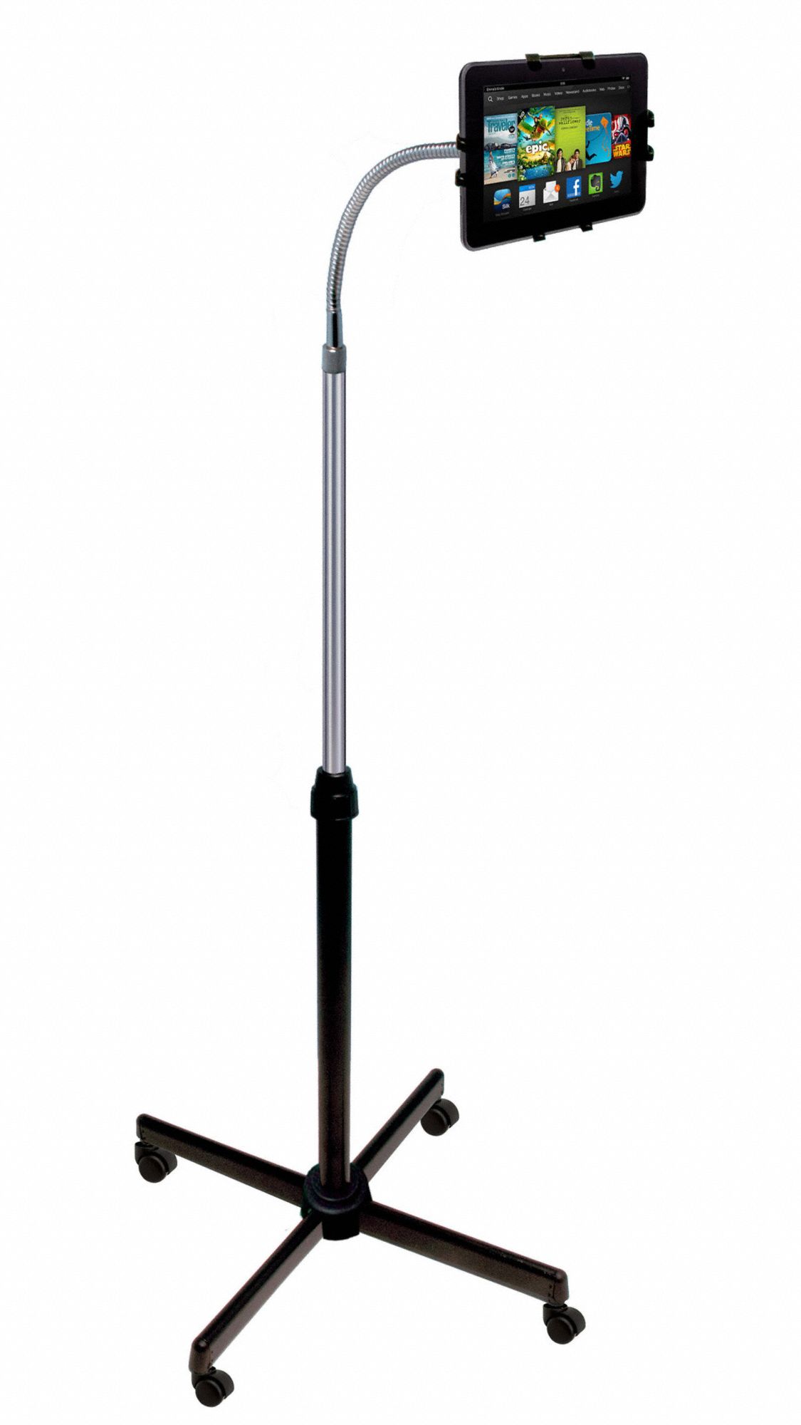 CTA DIGITAL Height Adjustable Floor Stand, Tablets 45TU01PADUAFS