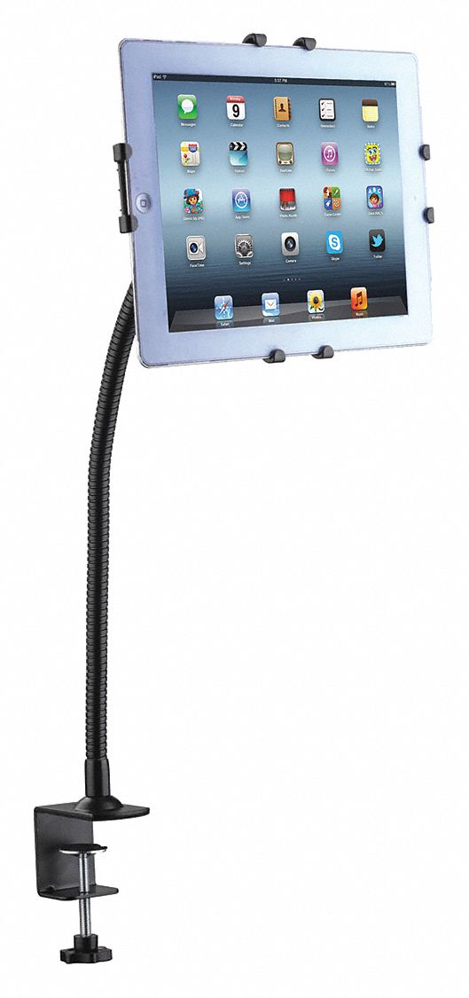 CTA DIGITAL, Black, Steel, Tablet Gooseneck Mount 45TU03PADGCM