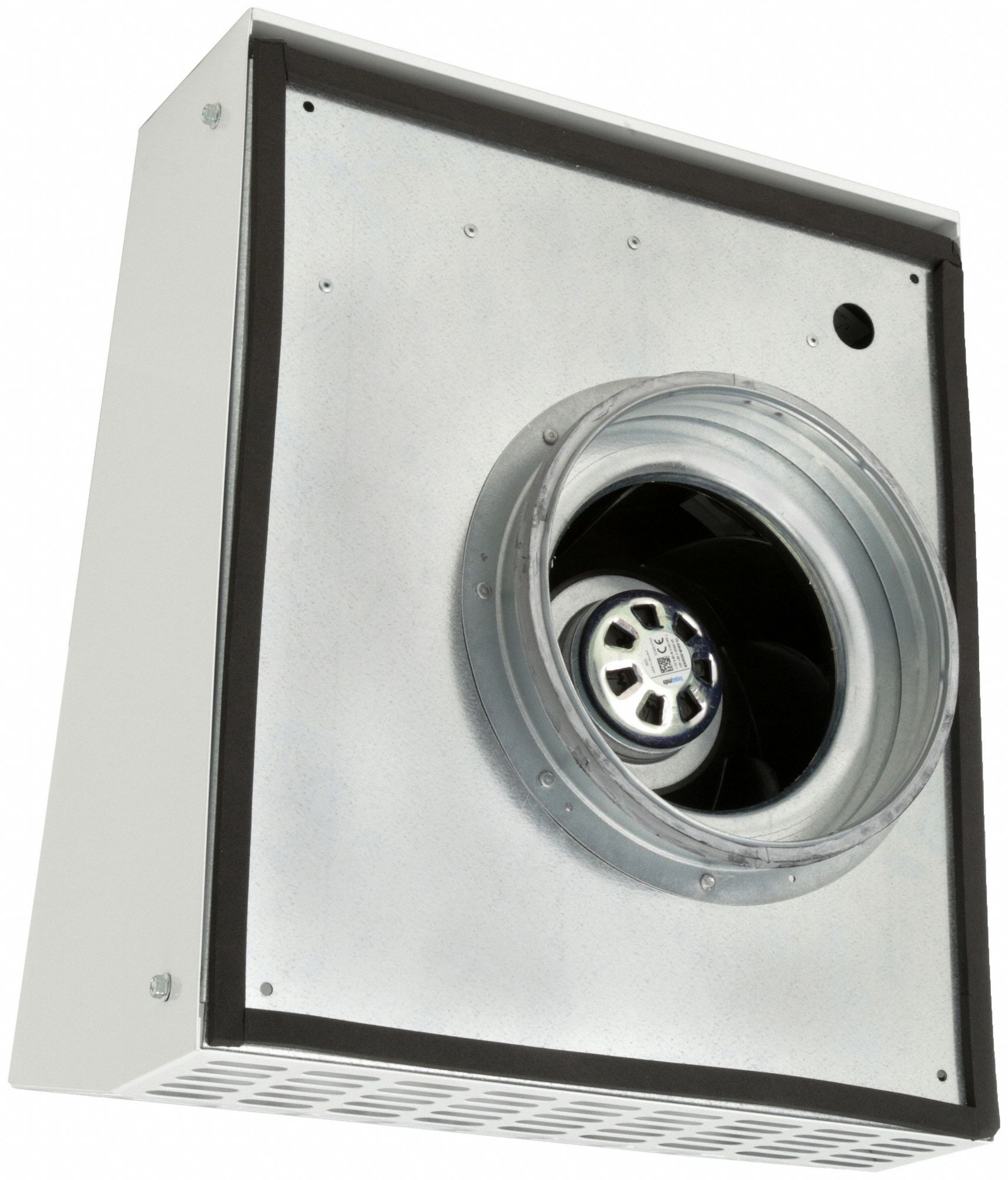 FANTECH Exhaust Fan 574 cfm, 8 in Duct, 120V AC, PowderCoated Steel