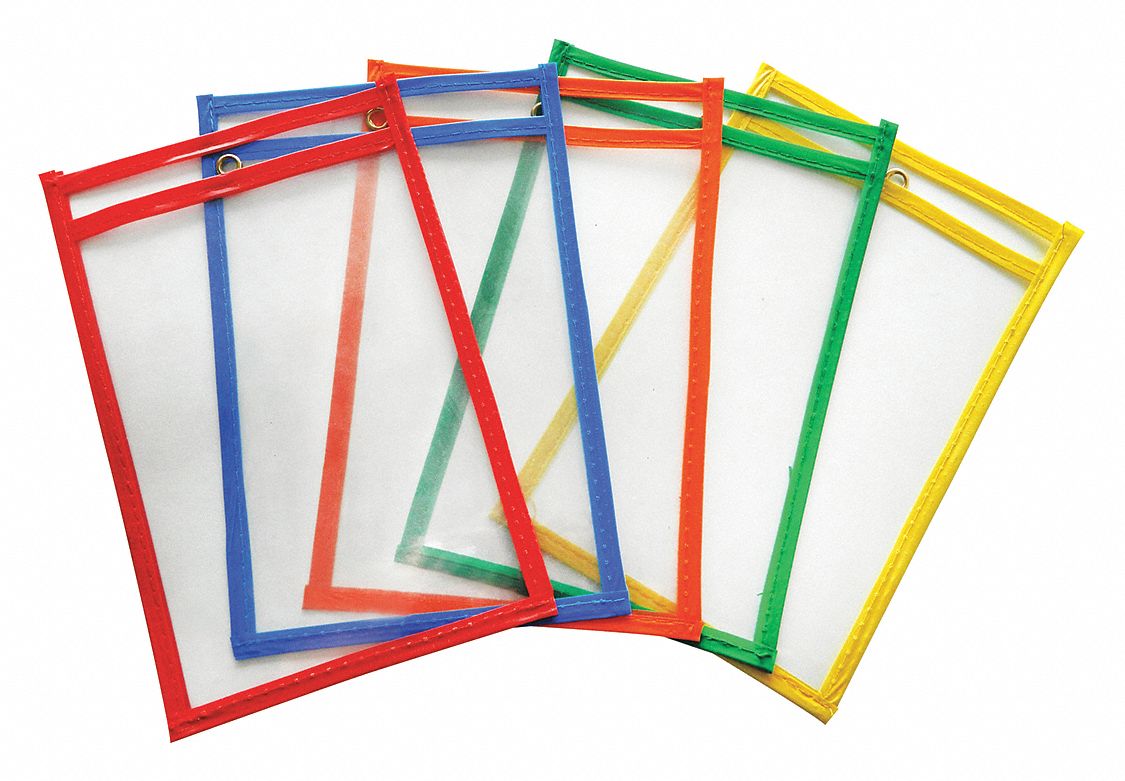 GRAINGER APPROVED Shop Ticket Holder, Assorted, 9 in. W, PK10 45TU85