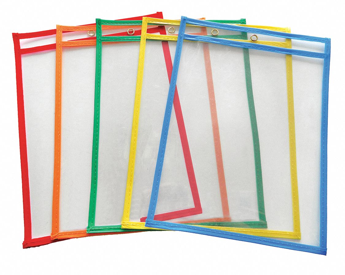 GRAINGER APPROVED Shop Ticket Holder, Assorted, 9 in. H, PK10 45TU86