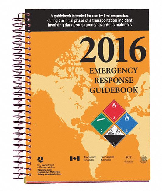 Reference Book: 2016 Emergency Response Guide, Spiralbound, English