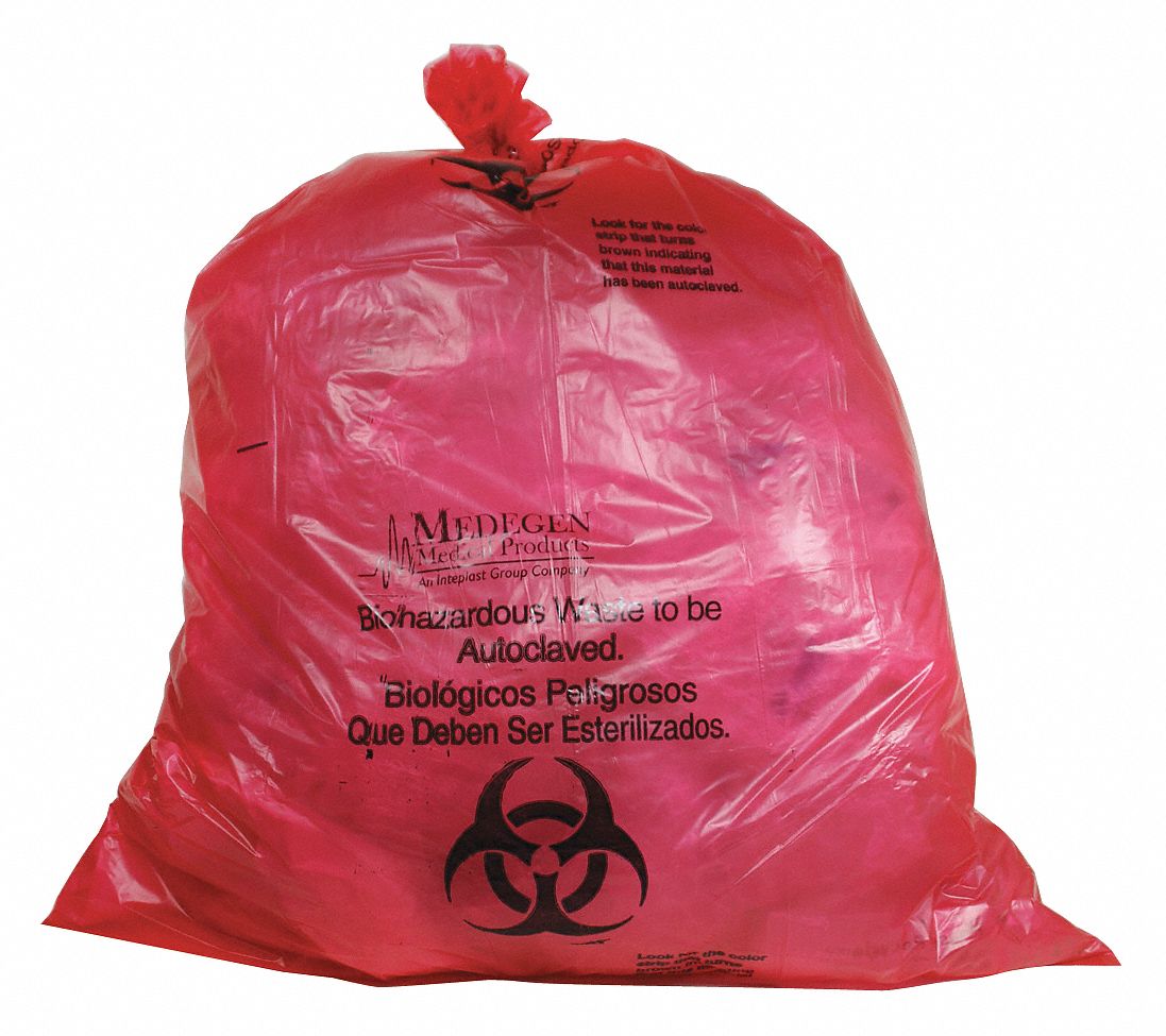 Autocl Biohazard Bags 10 gal Red PK200