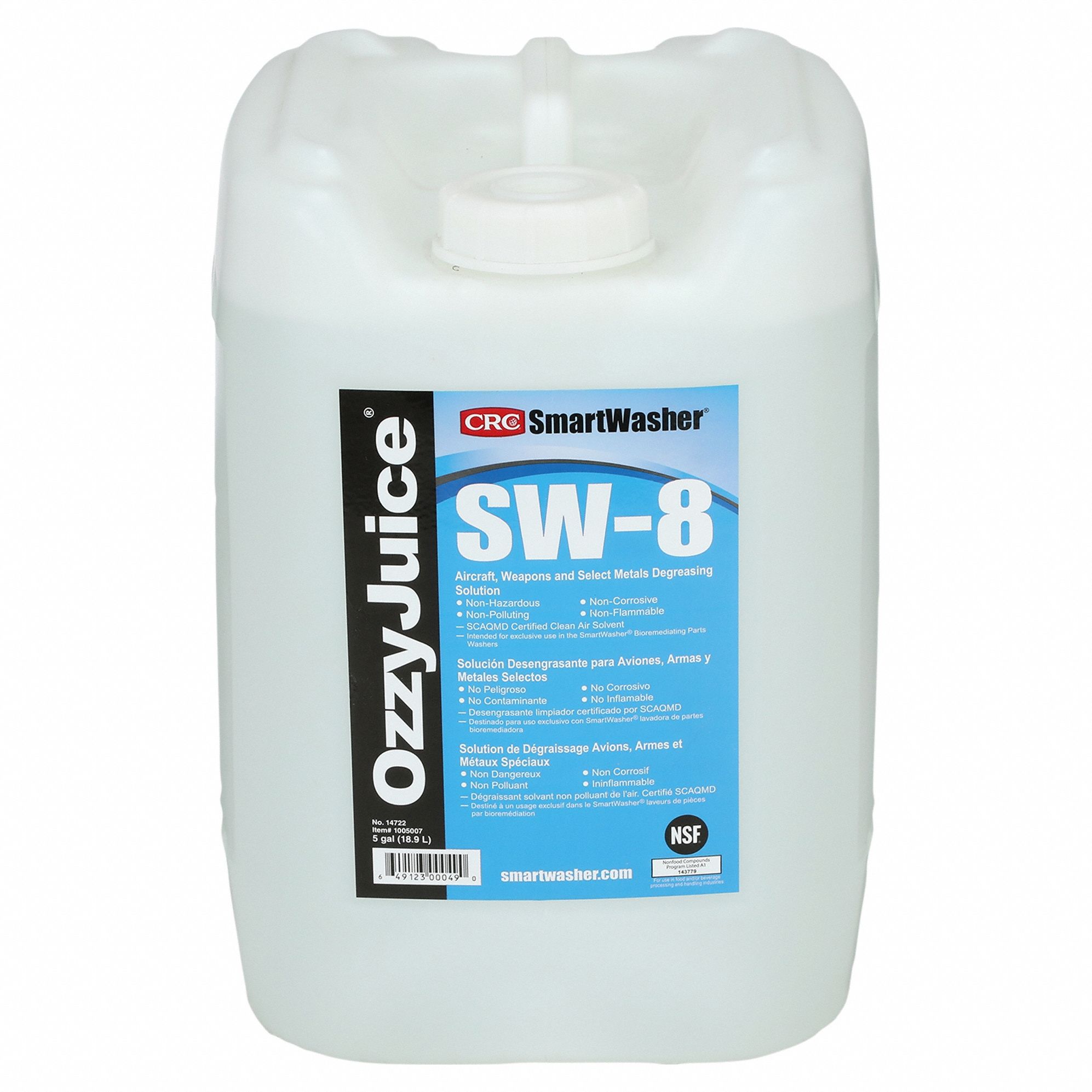 PARTS WASHER CLEANER, WATER, GREASE/OIL/RESINS, FOR METALS MATERIAL GROUP, METALS, PAIL