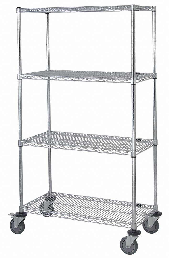 Grainger Approved Wire Shelving Unit, Wire Shelving 18