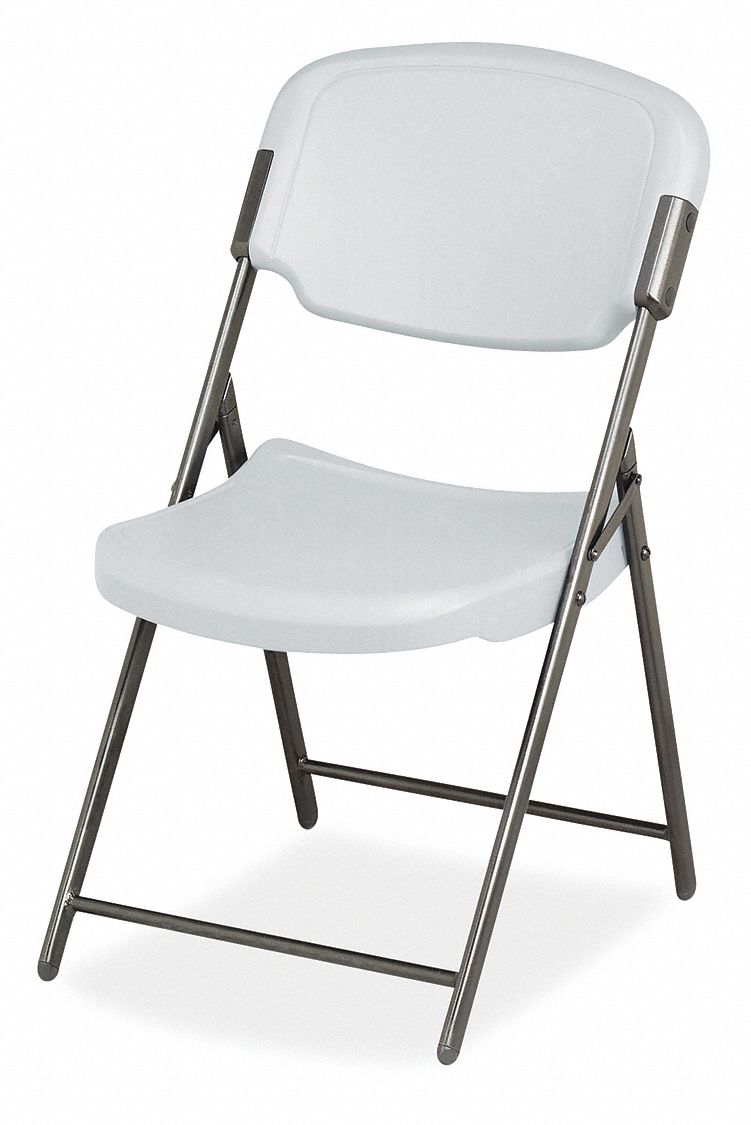 ICEBERG Gray Steel Folding Chair With Platinum Seat Color 4PK 45TW79   45TW79 AS01