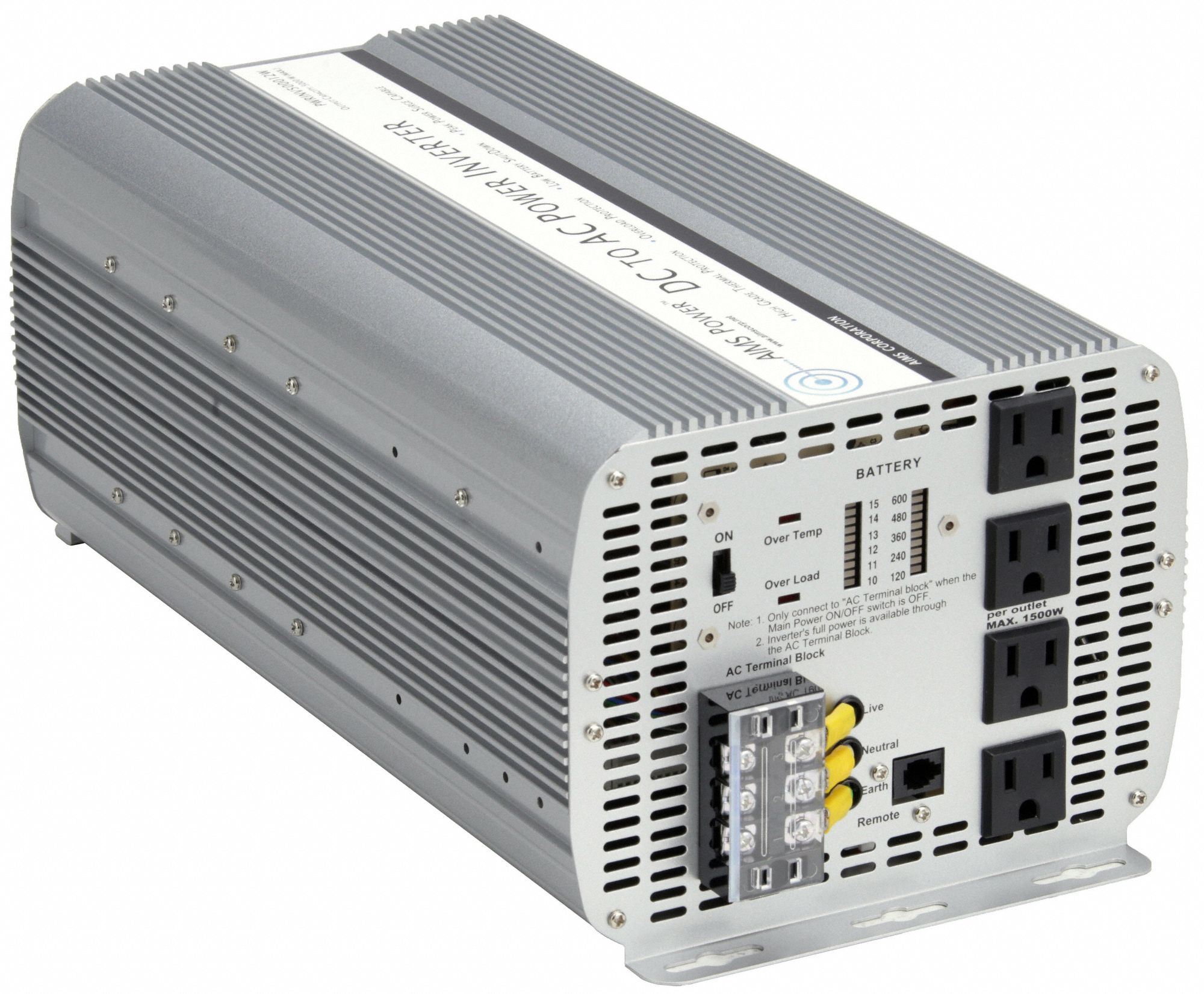 AIMS POWER, Modified Sine Wave, Input Terminals, Inverter 45TX23